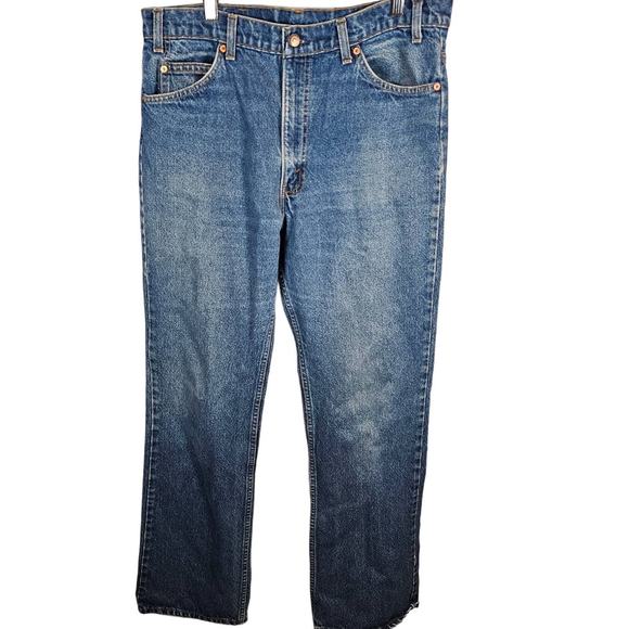 Vintage Levi's 517 Jeans Men's 36x34 Orange Tab Bootcut 20517 0217 Fade USA Made